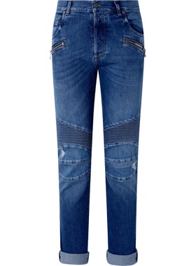 【夏季特惠】BALMAIN 男经典久穿蓝色棉质牛仔裤