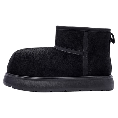 飞跃加绒棉鞋保暖一脚蹬雪地靴子