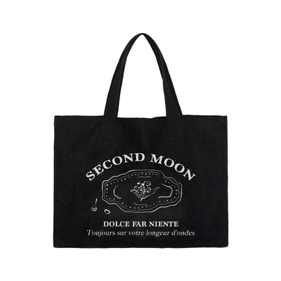 百搭单肩大容量帆布袋SecondMoon