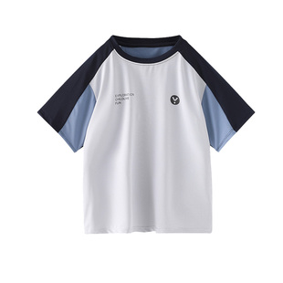 南真儿童t恤短袖a类夏季薄款冰丝凉感透气儿童运动速干短袖t恤