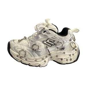 春厚底做旧爵士舞儿童鞋潮牌街舞男童女童大童炸街痞帅hiphop增高