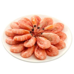 加拿大冰虾头膏头籽北极虾甜虾5斤无黑头即食带籽北极甜虾元宝虾