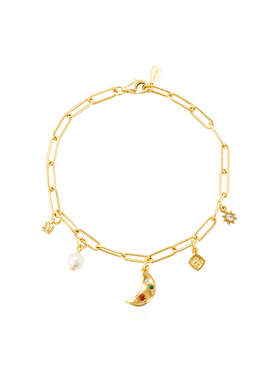 Neverfar月亮彩饰手链