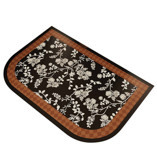 法式复古入户门地垫高级感进门门口皮革免洗脚垫子玄关地毯可裁剪