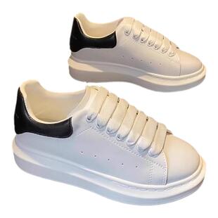 麦昆百内增高小白鞋女2025新款8cm厚底小个子休闲轻便百搭运动鞋