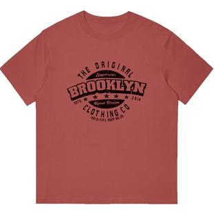 100%纯棉短袖t恤男圆领夏季潮流上衣服打底衫全棉半袖印花体恤衫