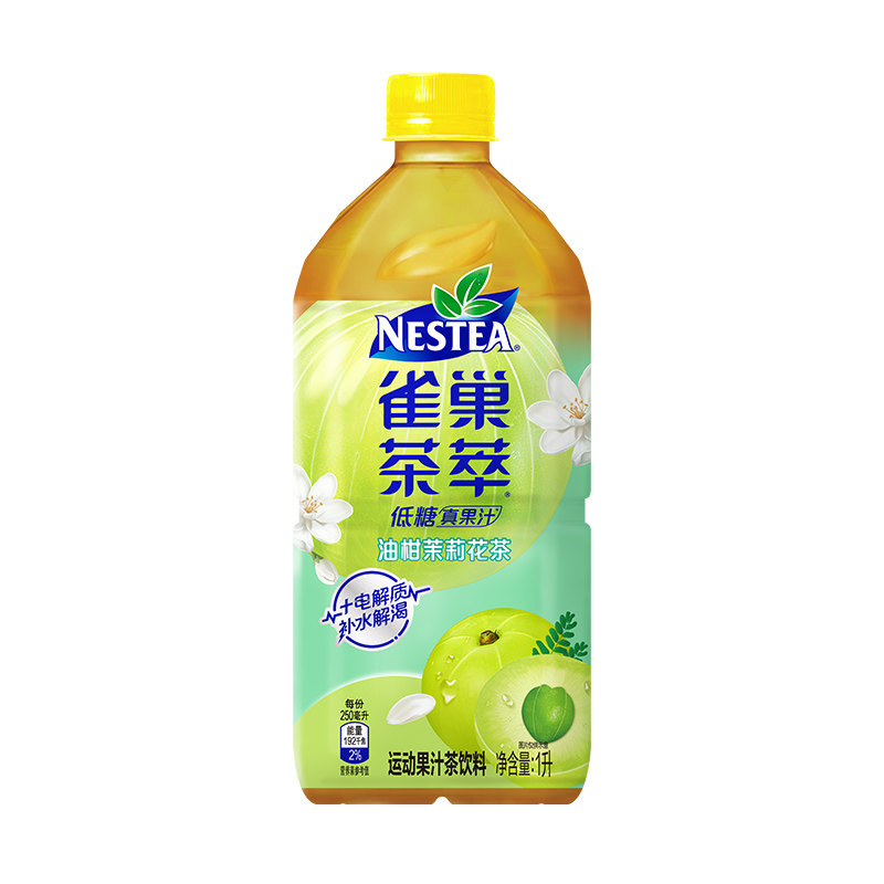 雀巢茶萃桃子清乌龙1L*8瓶整调味茶饮料