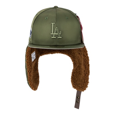 韩国代购NEWERA X ALPHA纽亦华X阿尔法联名5950平沿全封雷锋帽LA