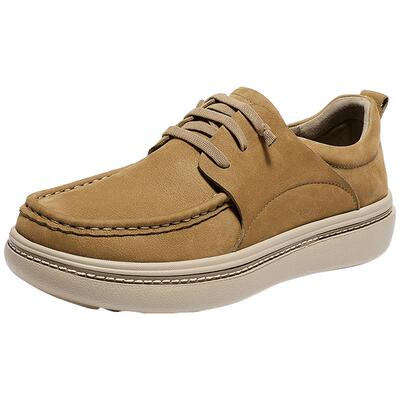 森达男士休闲通勤复古工装皮鞋