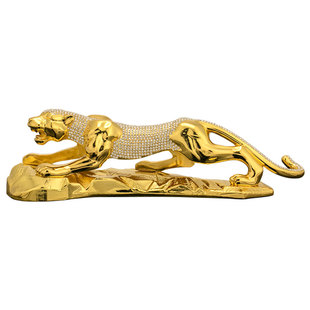 金钱豹汽车摆件2025新款中控台高档男女香薰配饰车内饰品摆件个性