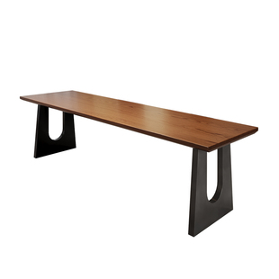 实木书桌沙发后长条桌客厅家用全实木去客厅化一体桌白蜡木学习桌