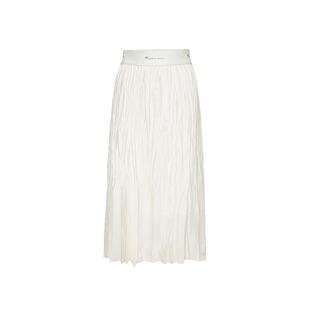 RODERIC WONG2025夏季原创设计简约气质白色装饰腰伞摆半裙女