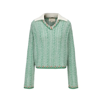 女装PORTSPURE提花毛衣