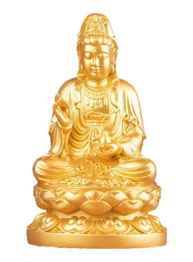 观音菩萨佛像坐莲南海摆件