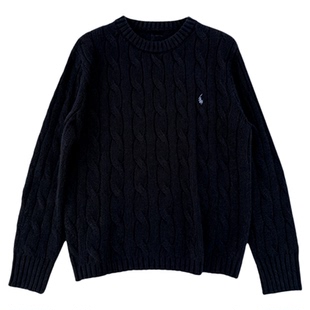 秒发!JENNY同款麻花毛衣韩国25冬经典绞花圆领纯色羊毛针织上衣