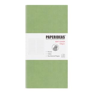 PAPERIDEAS软面weeks手账本皮质页码48K手帐笔记本小便携高颜值点阵空白简约日记本大学生礼品商务LOGO定制