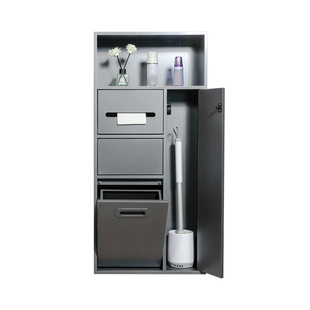 浪珂不锈钢壁龛嵌入式卫生间垃圾桶浴室嵌入式金属壁龛成品可定制