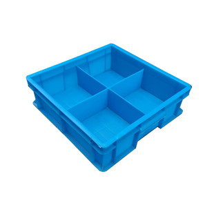 零件收纳盒五金工具4分格箱塑料四格螺丝配件分隔盒元器件周转箱