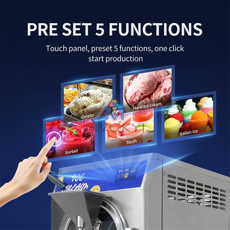108L/H工厂意式Gelato制造设备商用硬质冰淇淋机硬冰激凌机220V