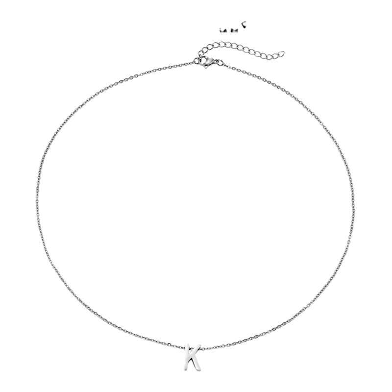 KREAM镀金字母项链锁骨链