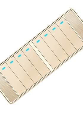 【四位八开】118型开关插座面板暗装开关四位8开八联大盒八开双控