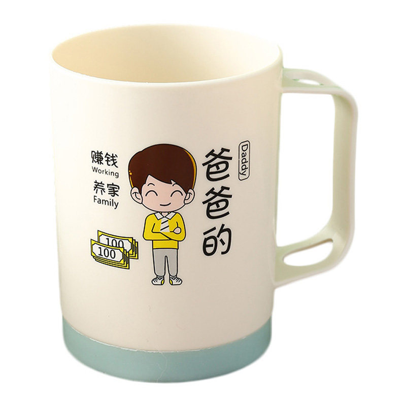 亲子刷牙杯一家三口漱口杯家用