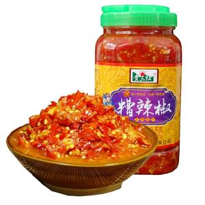 糟辣子云南贵州风味土特产老坛酸辣椒手工剁海椒酱姜蒜糟辣椒