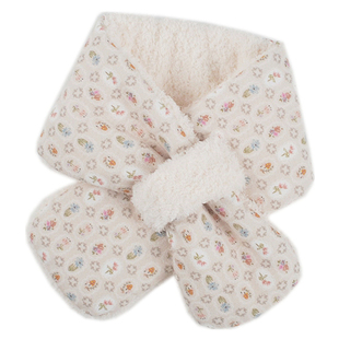 高品质新款女童保暖加绒围巾婴幼儿童清新穿插围脖宝宝冬天脖套