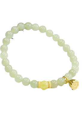 天然和田玉晴水手串蜜蜡多子多福莲蓬手链首饰新中式民族风手饰品