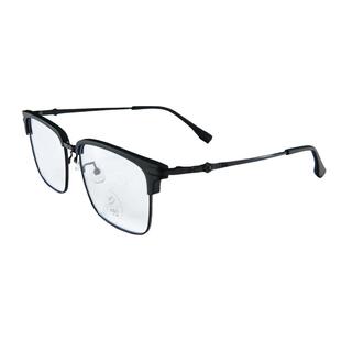 超轻半框斯文眼镜男款近视可配度数痞帅超大框眼睛镜框架大脸显瘦