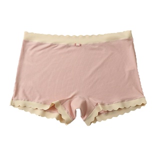 大码胖mm内裤女200斤平角裤防走光二合一无痕中腰抗菌简约莫代尔