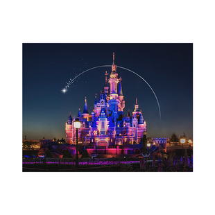 迪士尼城堡超大背景布ins挂布卧室墙壁遮挡装饰画布房间布置挂毯