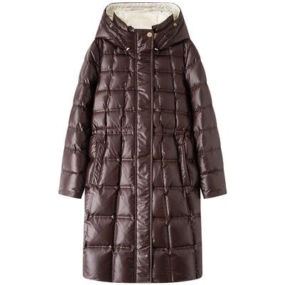 十二篮90白鹅绒长款羽绒服外套