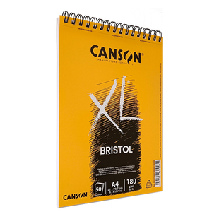 CANSON康颂XL Bristol布里斯托绘画本180克A3 A4细纹纸油性彩铅本