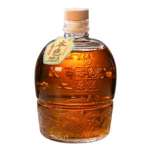 圣塔绍兴特产老黄酒二十年陈酿本色香雪酒1.5L坛装无焦糖色花雕酒