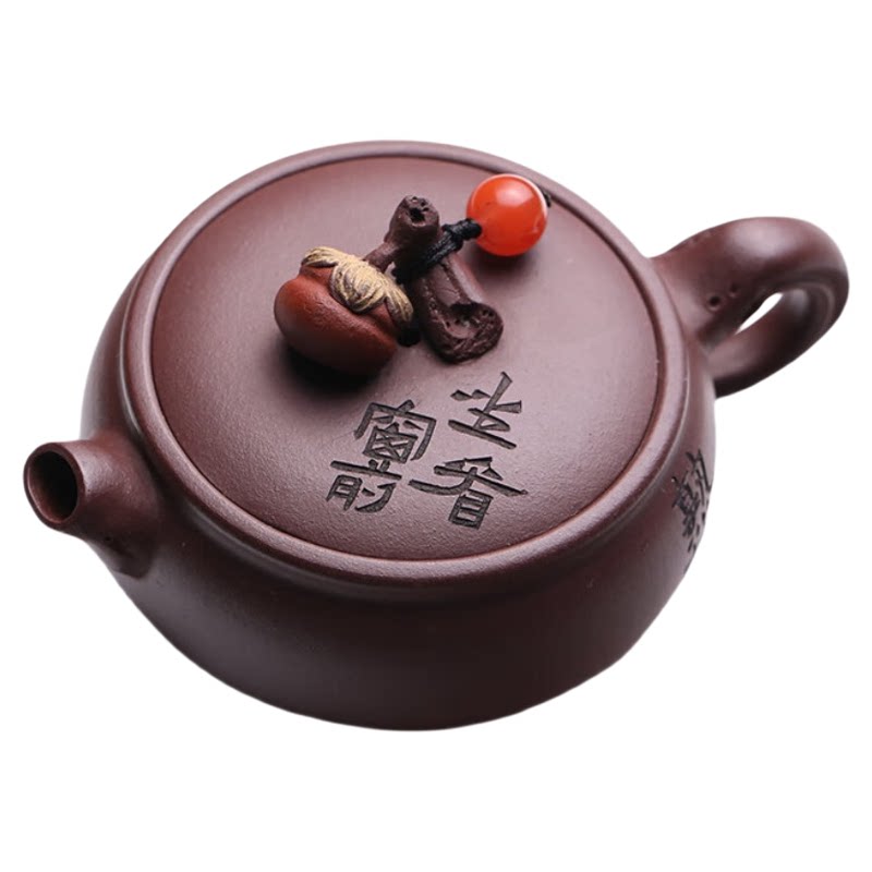 紫砂壶柿子壶仿生器名家小品壶