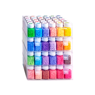 拼豆瓶装材料包diy手工全套玩具熨斗补充包立体融合拼豆送小朋友