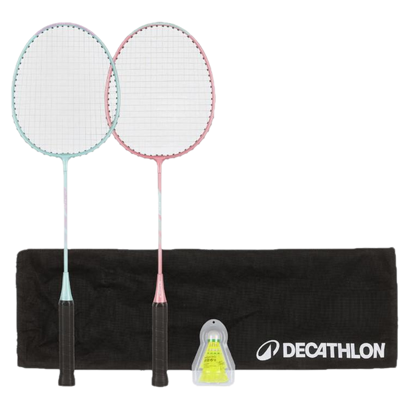 【新品】迪卡侬羽毛球拍正品官方套装儿童学生羽毛拍耐打双拍IVH1