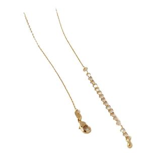 14k包金铜镀金保色散o压光扁0项链水滴延长链总长50厘米diy细链