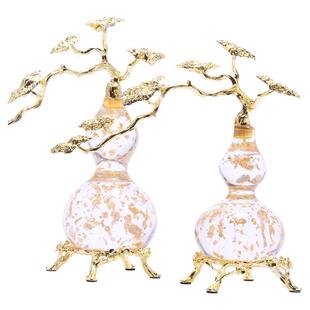 侘意思 奢华感！英国手工“福禄运” 葫芦摆件轻奢小众豪宅装饰品