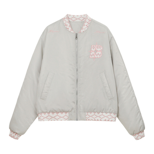 BIPOLAR民族刺绣夹克棉服棒球服美式休闲上衣男宽松拉链外套秋冬