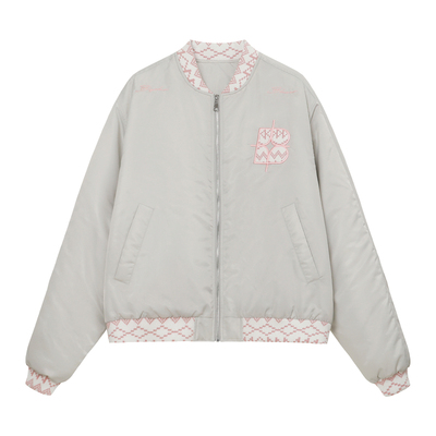 BIPOLAR民族贴布棒球服夹克