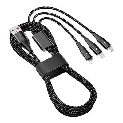 100W三合一快充数据线