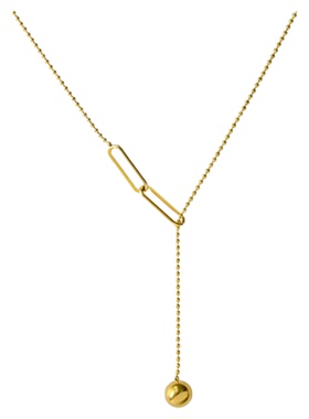 HuoTing钛钢钛钢圆珠女欧美项链