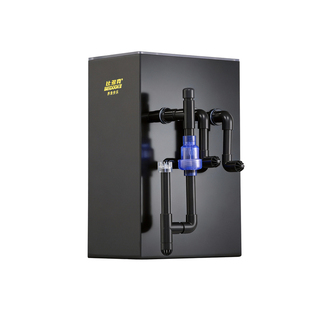 比多克鱼缸过滤器循环周转箱过滤盒小型内置水泵干湿分离防吸鱼