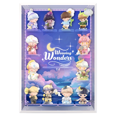 乐一百适用泡泡玛特DIMOO梦里梦外系列手办盲盒展示盒亚克力相框