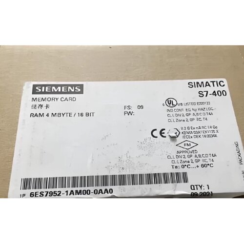 议价西门子6ES7952-1AM00-0AA0RAM 存储卡针对S7-400长结构形式4M