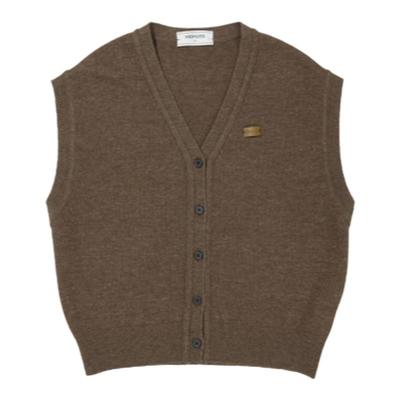 SOLSOL买手店 M1DNOTE 25春夏新品 设计师品牌 徽标装饰羊毛背心