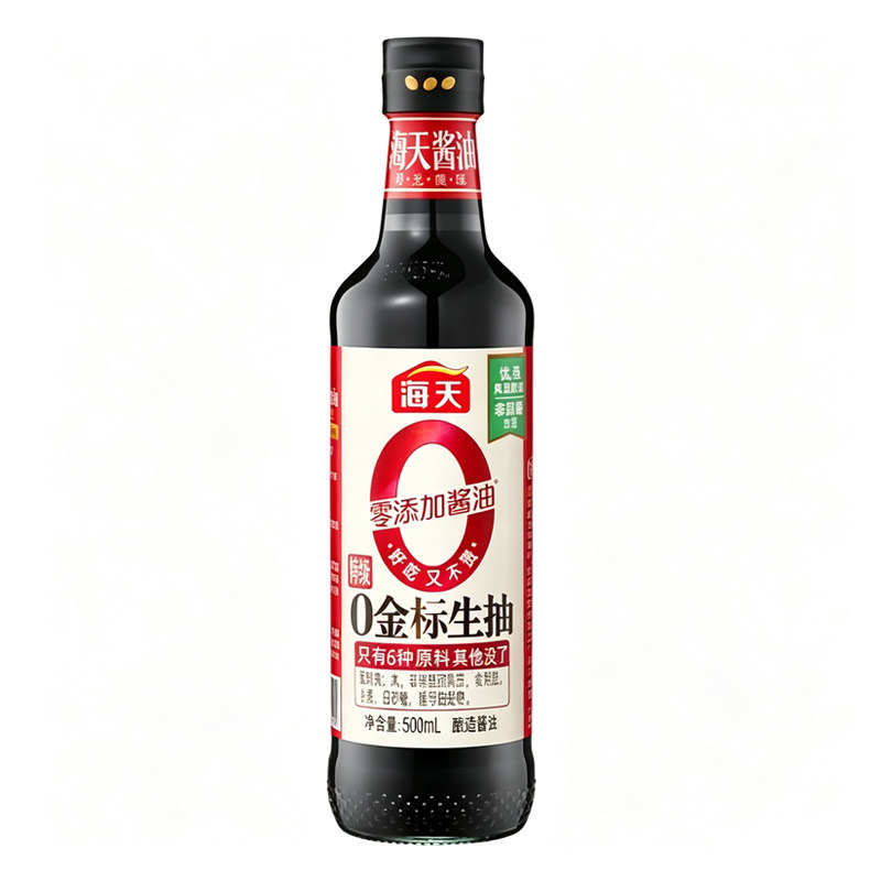 海天金标零添加生抽酱油500ml