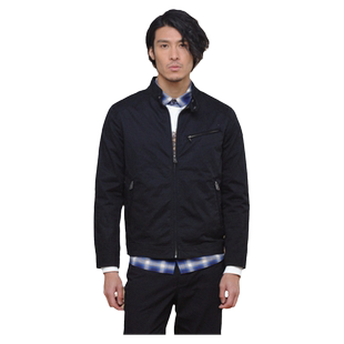 MCS男装源自万宝路秋季男士飞行夹克美式净色高级感复古外套男